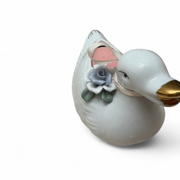 Vintage Nippon Porcelain Duck Pin Cushion Japan - Picture 3 of 4